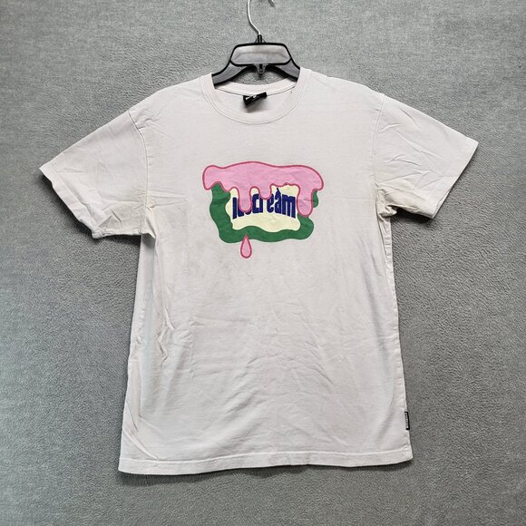 Icecream Men Shirt Medium White‎ Logo The Flag SS Short Sleeve Tee - Picture 1 of 9